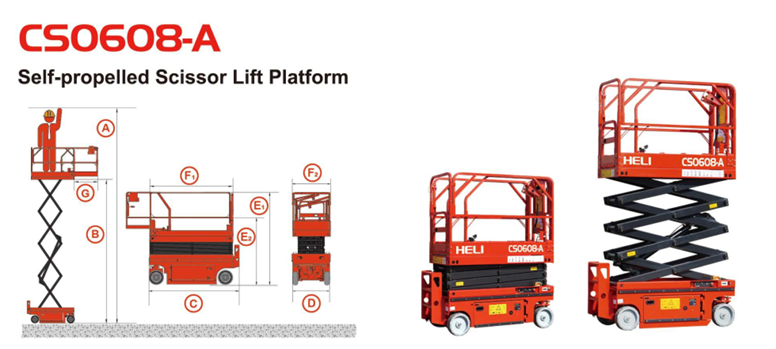 Xe nâng người cao 6m Heli