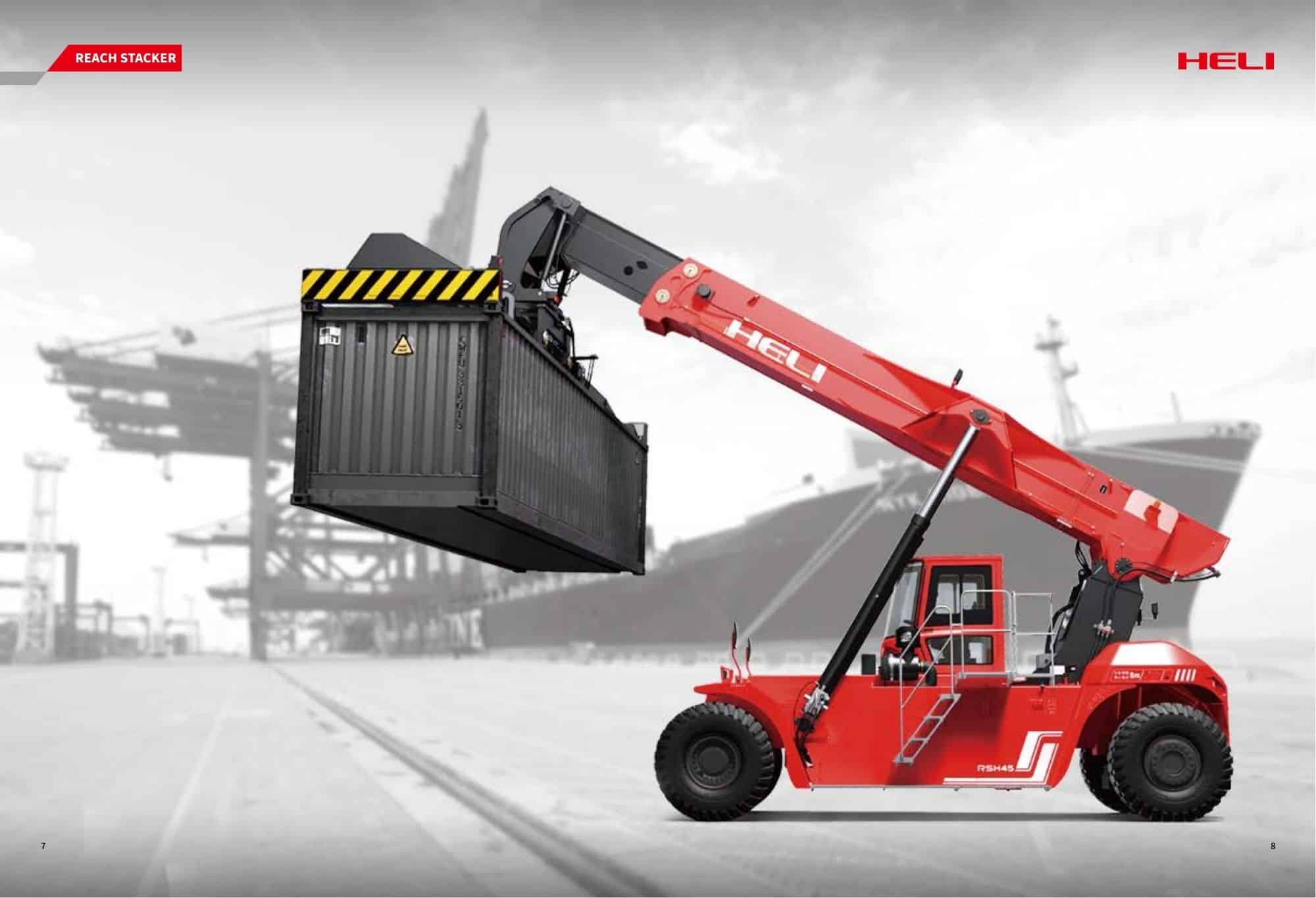 Xe nâng kẹp Container 45 tấn Xe nâng kẹp Container 45 tấn