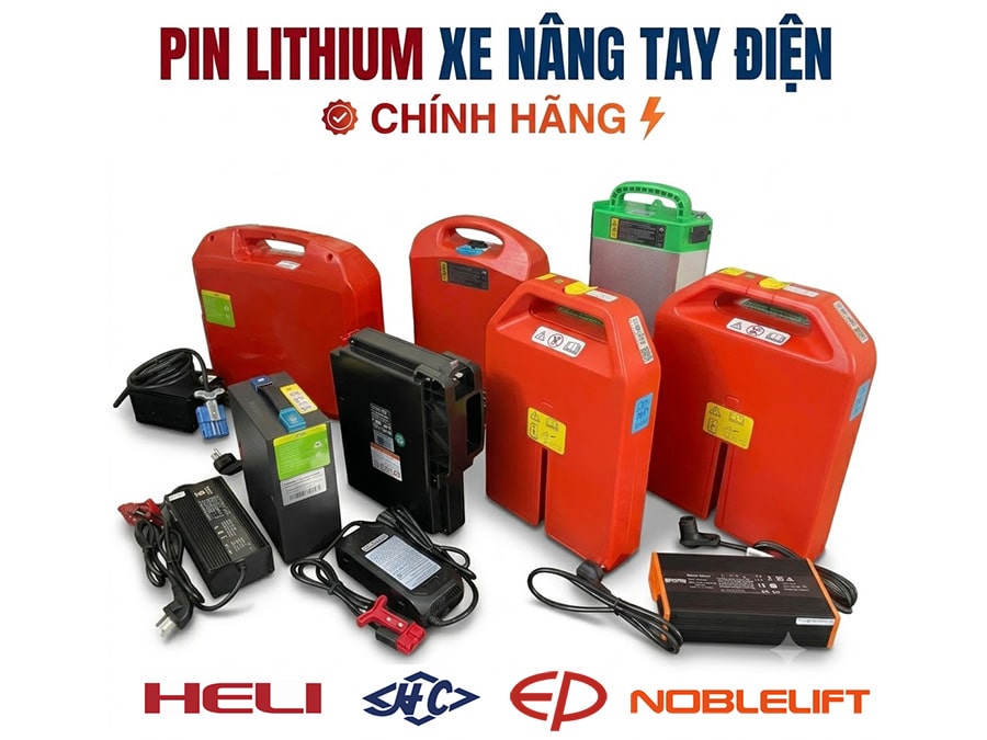 Pin Lithium xe nâng tay điện